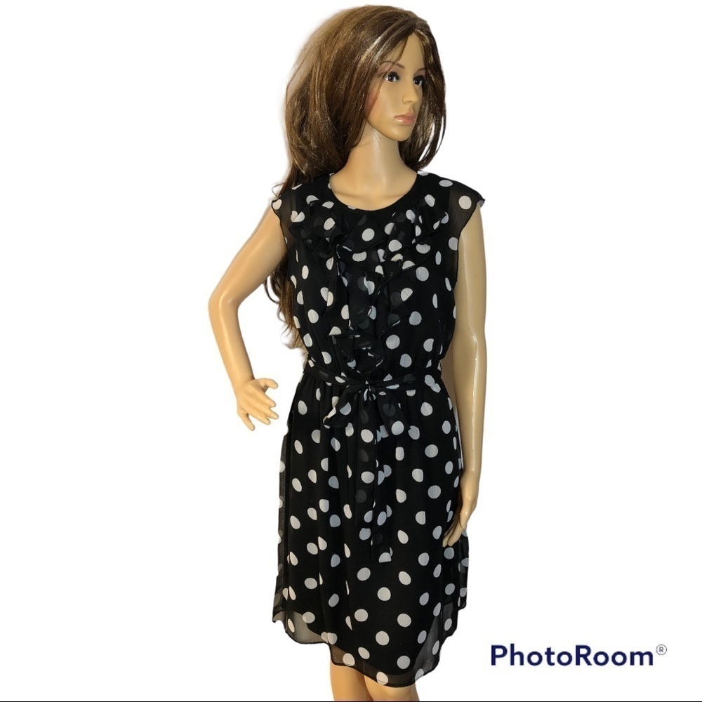 EMMA & MICHELE POLKA DOT DRESS